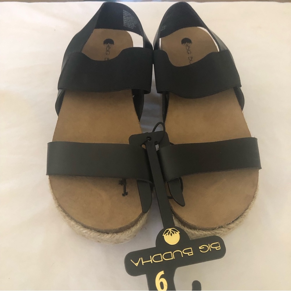 BIG BUDDHA black sandals